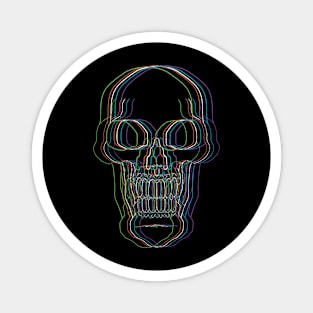 Neon Skull Magnet